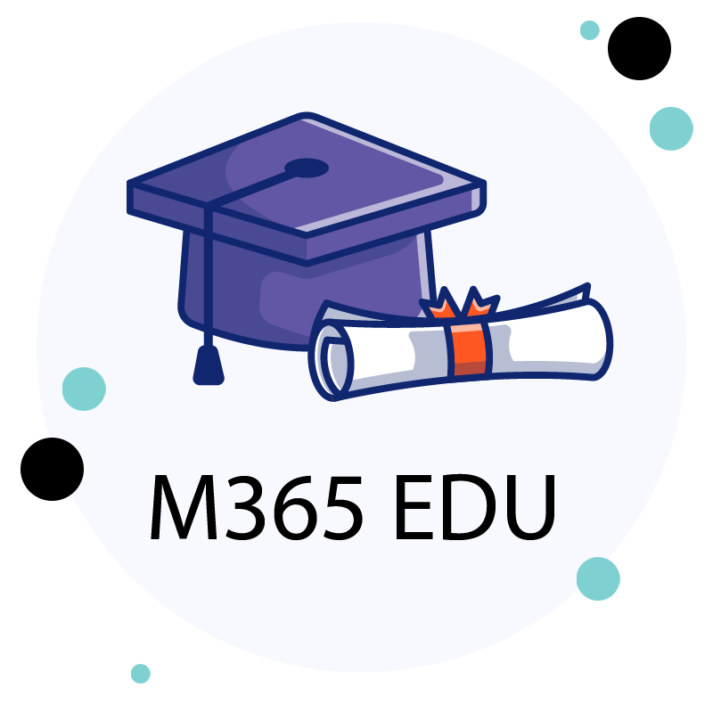 Microsoft 365 education icon sized 800x800 pixels